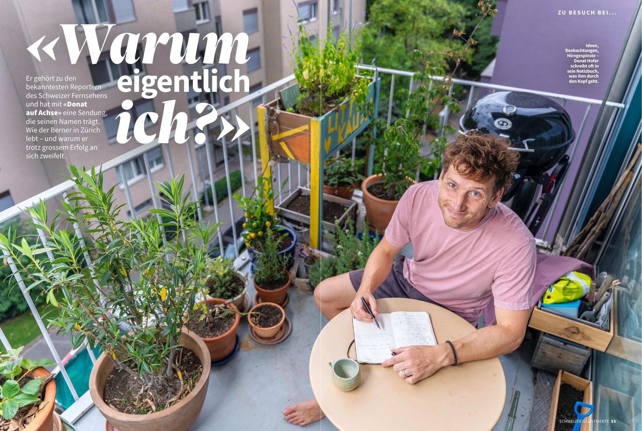 Schweizer Illustrierte: Warum eigentlich ich? (Doppelseite)