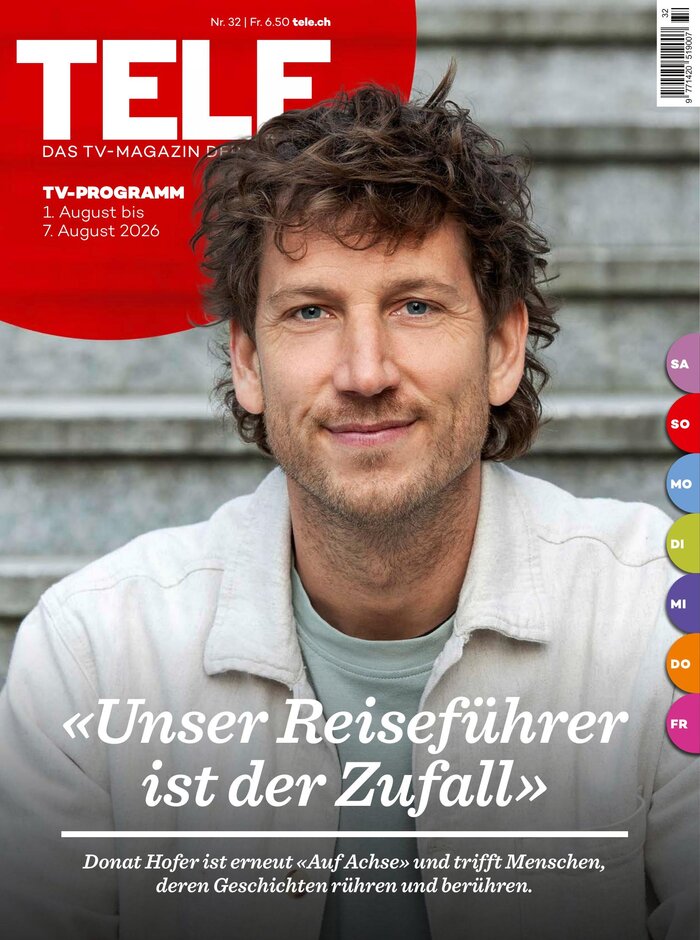 Cover TELE, Ausgabe 32/2026, mit Donat Hofer